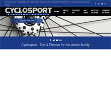 Tablet Screenshot of cyclosport.co.za
